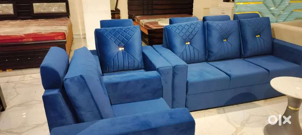 Brand new fixed headrest 3+1+1 sofa set in STARF FURNITURE