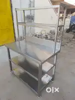 Stainless steel work table or counter neat conditions table For Sale