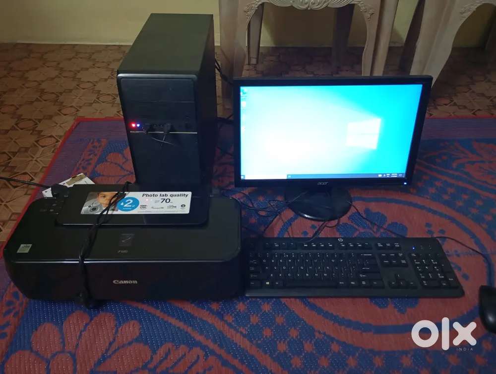 I3 second generation,
320 hdd,4 gb ram,18Inch lcd,canon printer ip1880