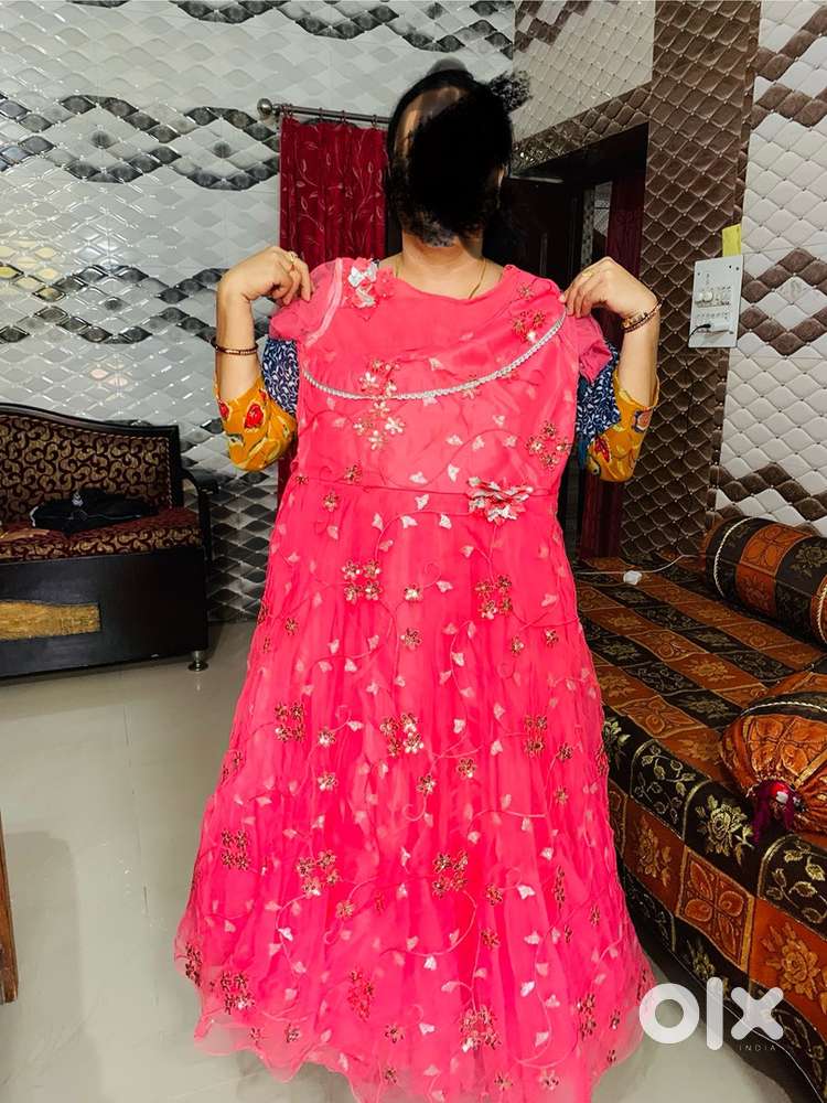 1 bridal lehenga red colour and 1 gown