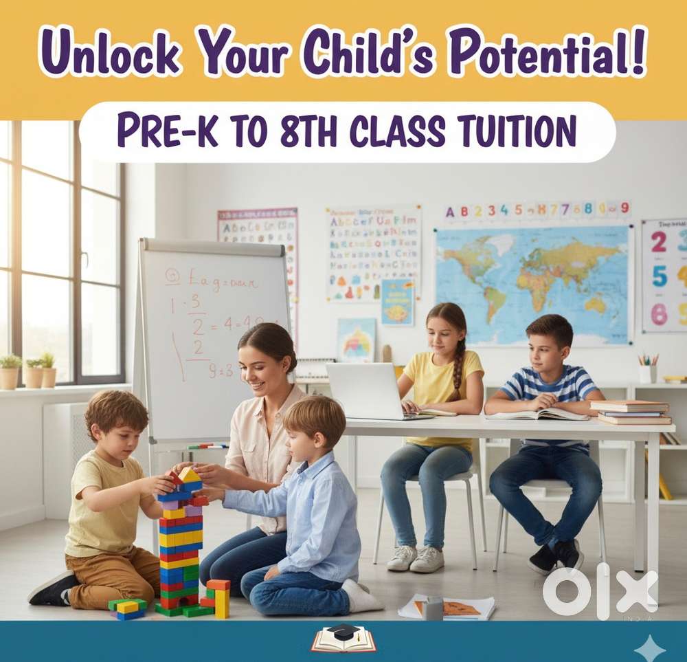 Tutor for class upto 8th