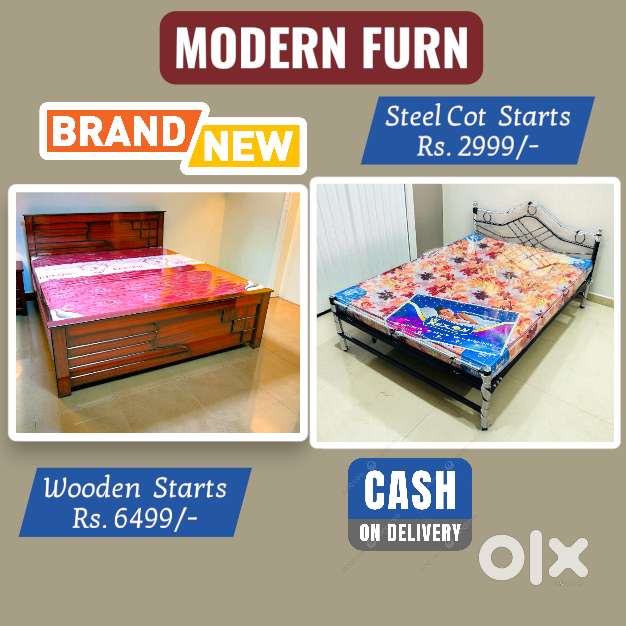Wooden cot sale  Best Offer Steel cot Single Double @58566
