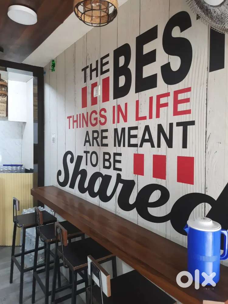 Running cafe for sale urgently at Rajajinagar 2nd blk beside kidzee.