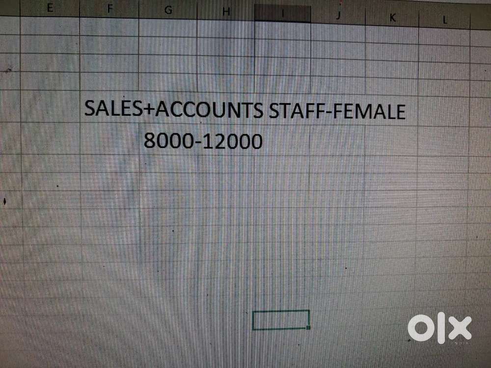 Accounts  + sales staff