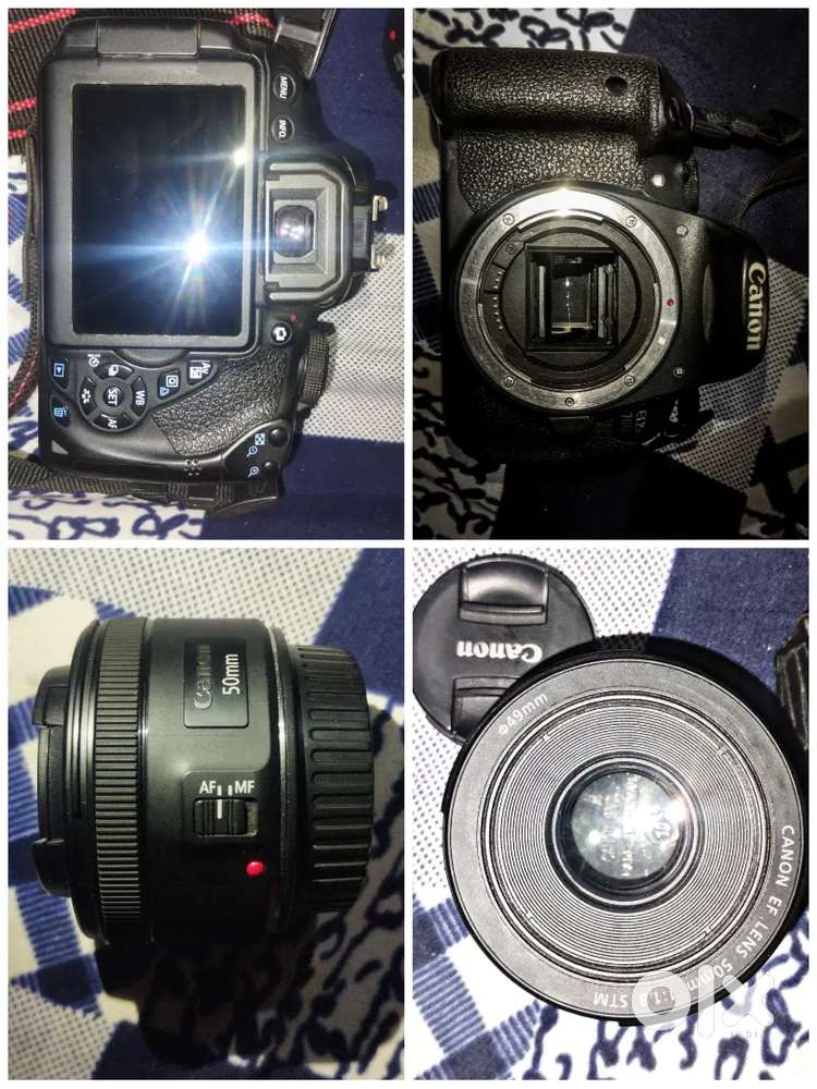 Canon 700d with F1 prime lens 50mm.negotiable urgent sell