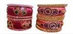 Handmade Plastic thread bangle sets for sale