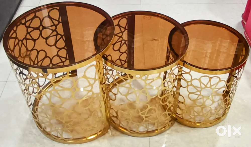 Golden Decorative Centre Tables