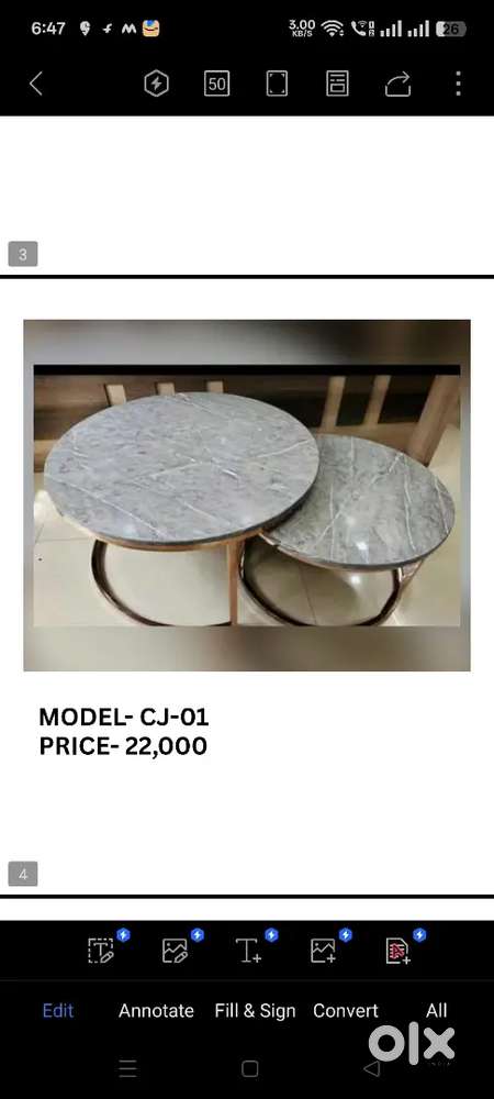 BRAND NEW CENTER TABLE RS-4999