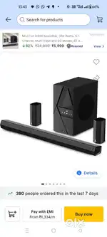 Boat Avante BAR3600 500 watts 5.1 Home Theatre