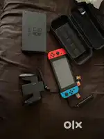 Nintendo switch with 3 games with all accessories in good condition