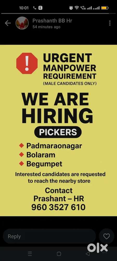 PICKER and packer in Begumpet