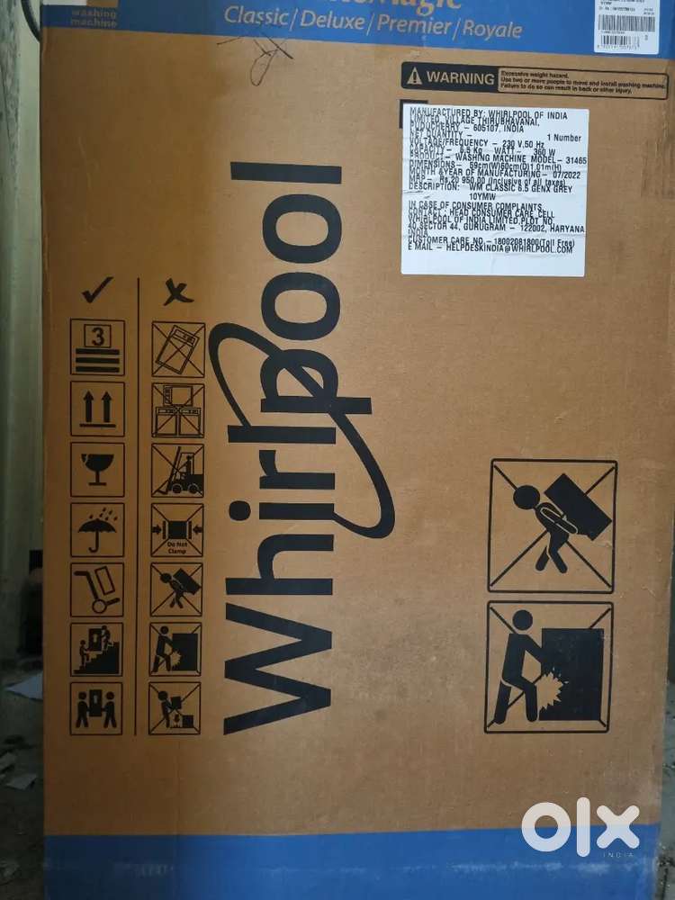 Whirlpool Washing Machine New