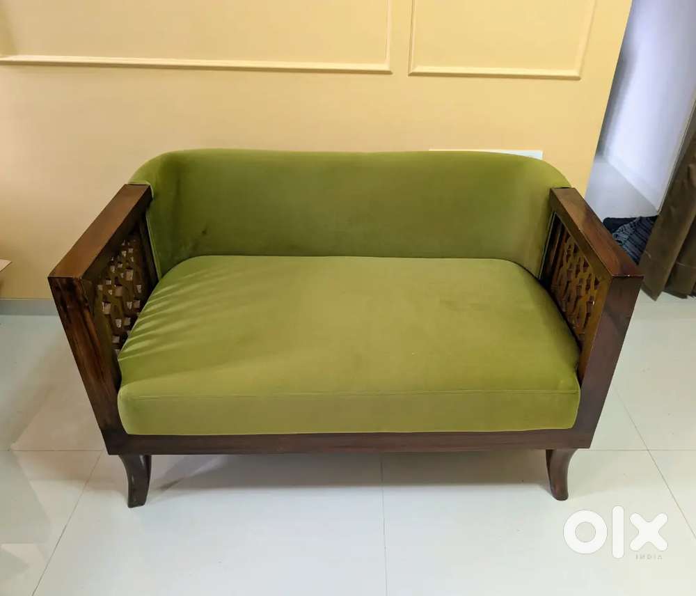 Wooden frame sofa 2 seater