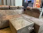 Urgent sale ,brand new sofa with centre table
