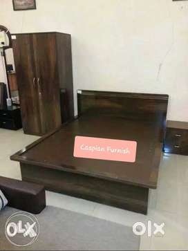 Caspian Furniture :- New bedroom set Incudes Bed / wardrobe / side tab