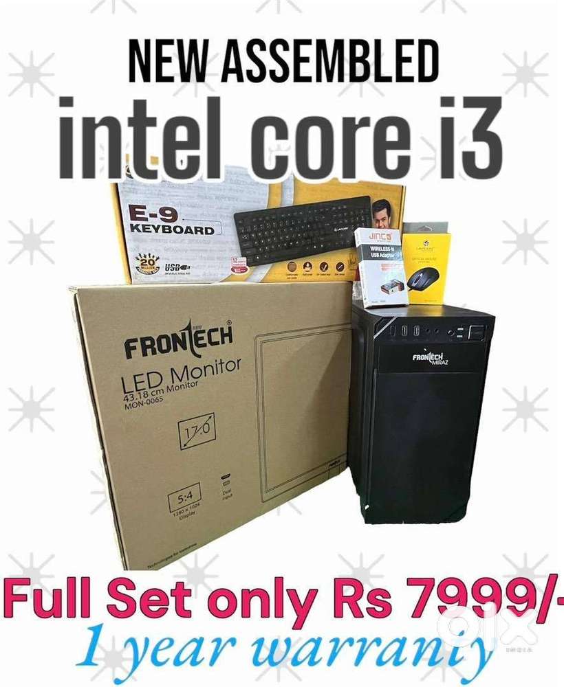 New assembled intel i3 computer set only 7999