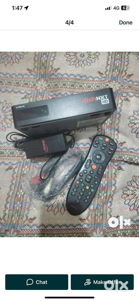 Dish tv and airtel chhatri wire setup box remote