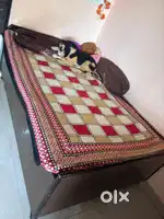 Price drop- Wooden 4/6 feet Solid Deewan bed with storage