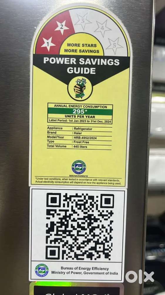 Haier 445 l bottom mounted refrigerator