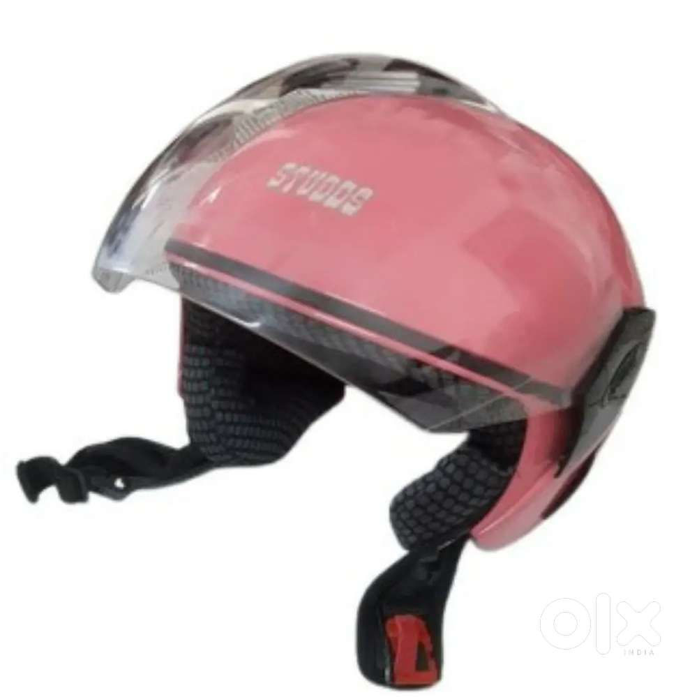 Pink Studds Open Face Helmet – good Condition
