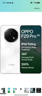 Oppo F29pro 8+8 ram storege256