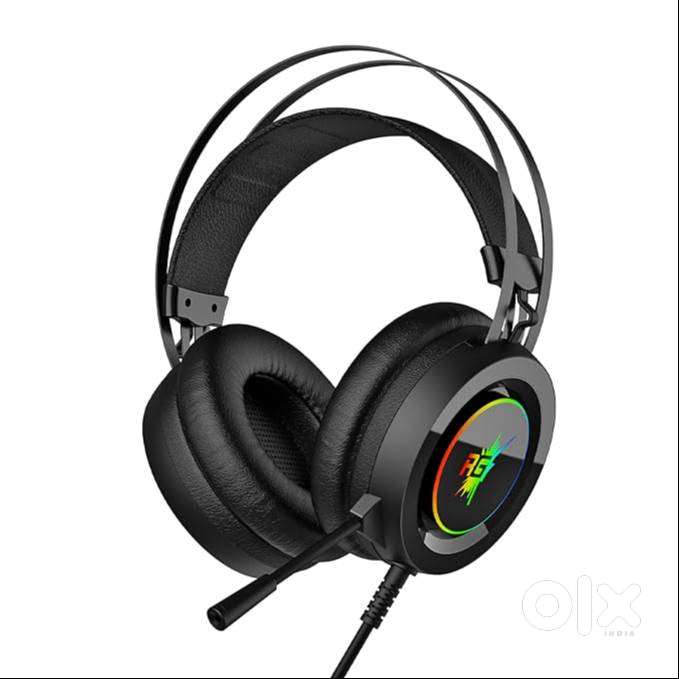 Redgear Cloak Wired RGB Wired Over Ear Gamingg Headphones with Mic
