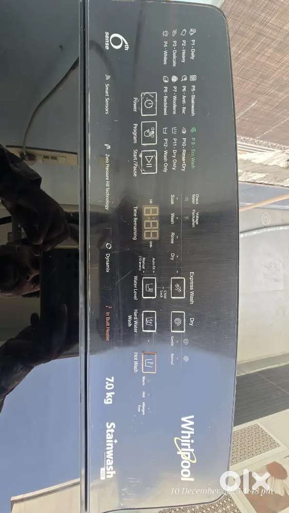 Whirlpool 7kg in built heater washing machine