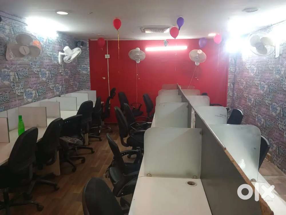 2 Cabin's with Workstation's fully furnished office space in Noida
