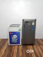 Whirlpool 180 ltrs refrigerator &  lg 6.2kg top load uaiajn2826oanaaj
