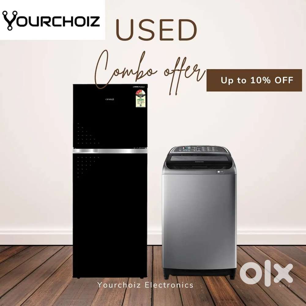 2-in-1 Appliance Offer - High-Capacity Washing Machine & Refrigerator
