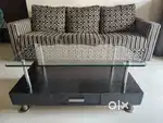 3 seater sofa with center table