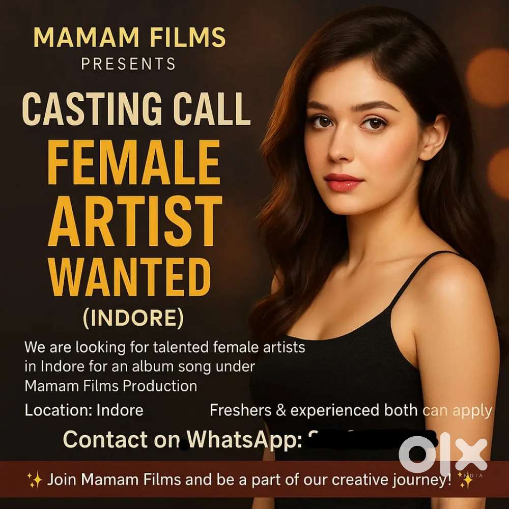 Looking for female lead actressfor album song shoot