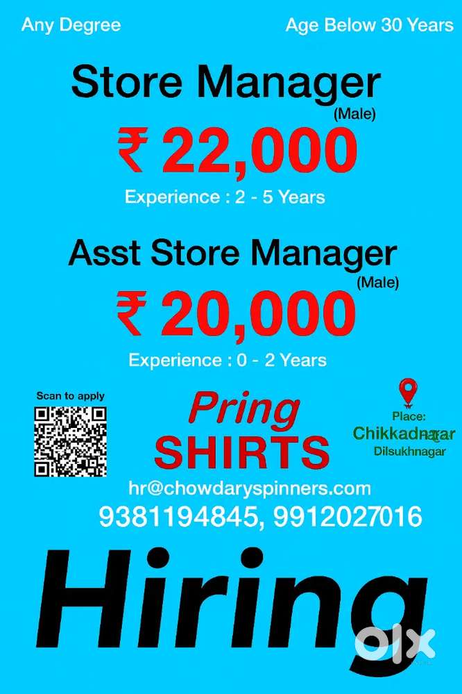 Only for local hyderabad candidates