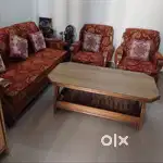 4 seater dining, 5 seater sofa set, Computer table
