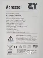 Acrossol 250W solar panels 8pic