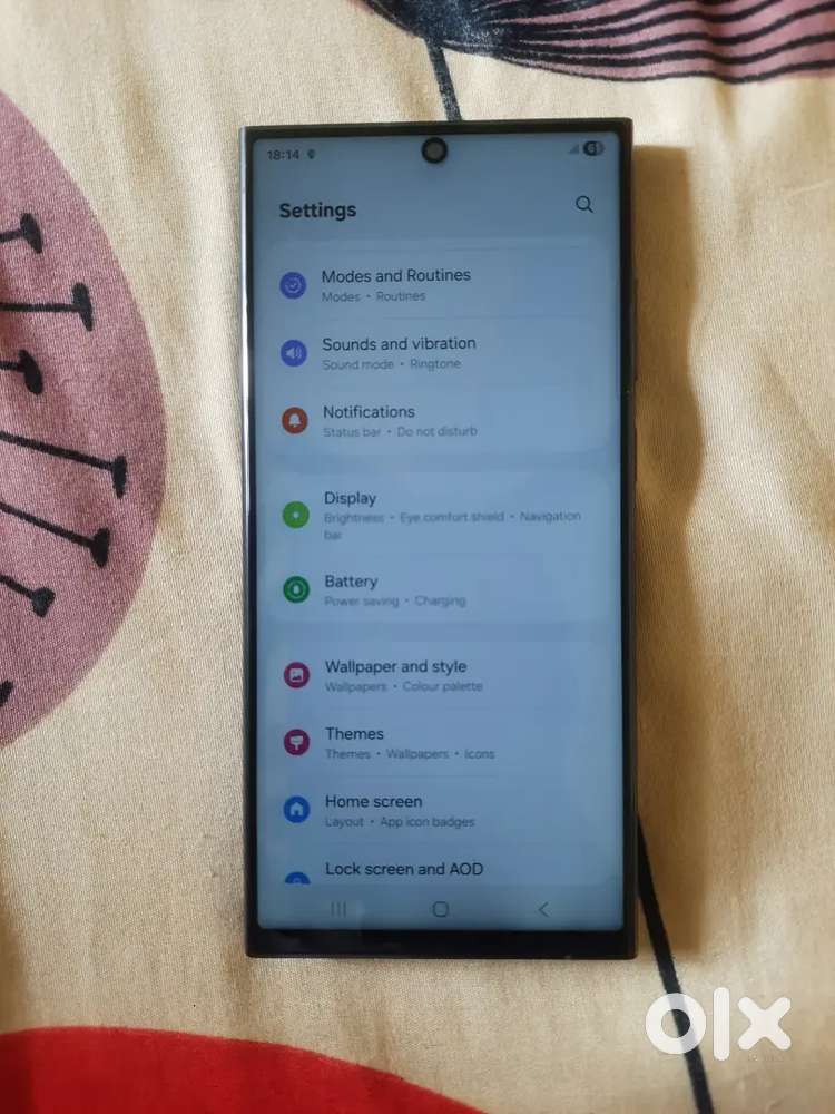 Samsung s23 ultra display changed