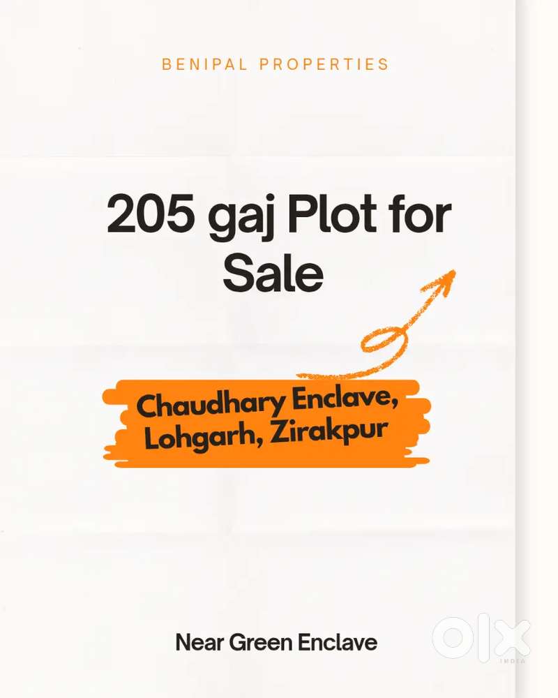 205 gaj plot for sale in Lohgarh Zirakpur