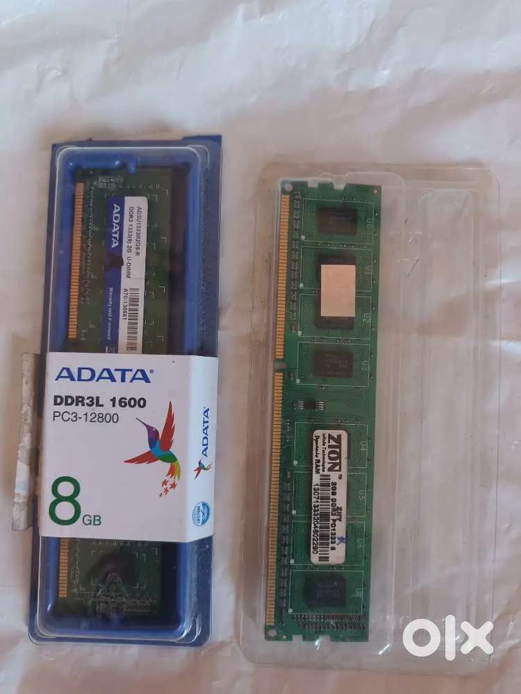 ADATA & Zion DDR3 RAM 2+2GB in a Good Condition
