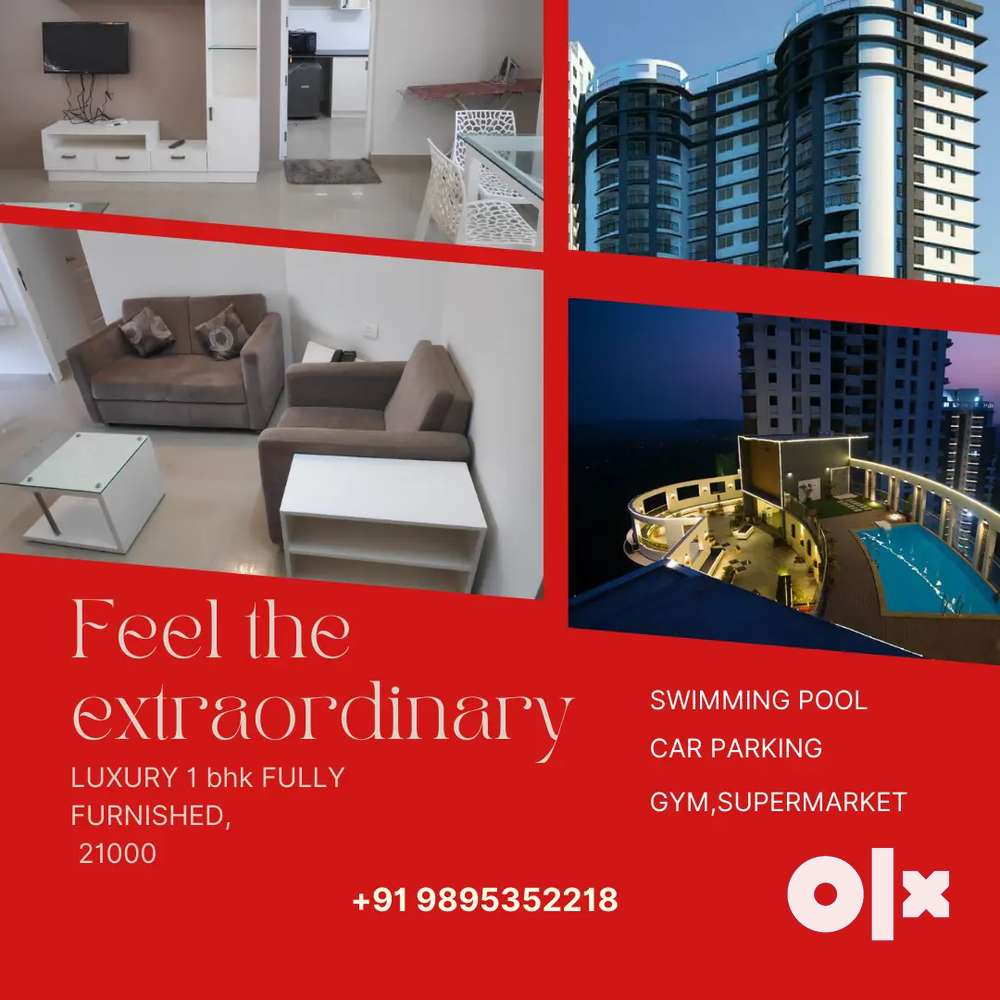 1bhk Fully furnished flat for at Calicut