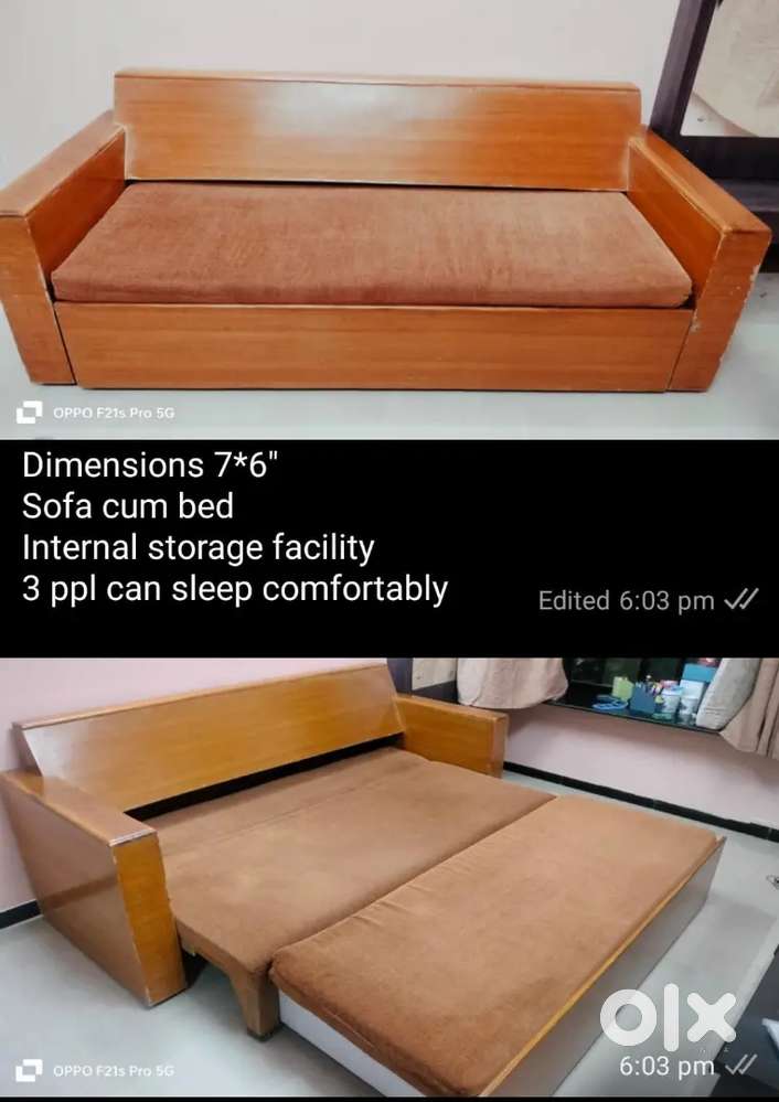 Sofa cum bed 6x6