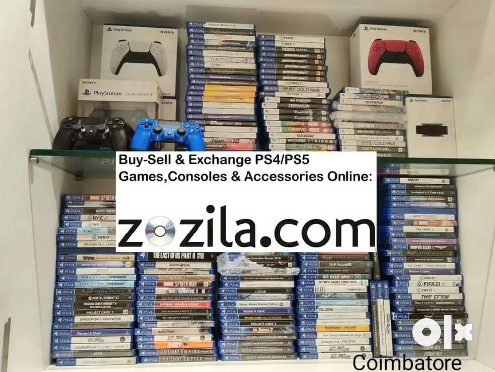 PS4/PS5/Xbox/Nintendo Games,Consoles & Accesories Buy-Sell Coimbatore