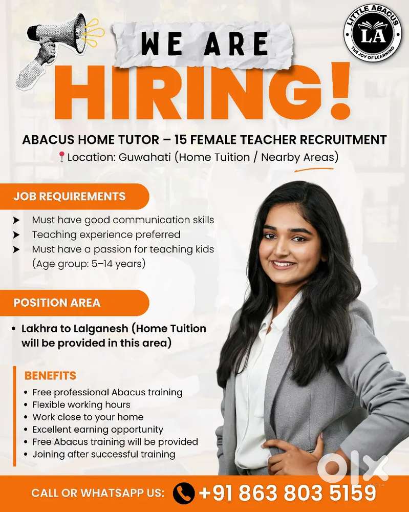 Home tutor for Abacus teaching