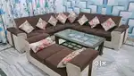 9 seater corner sofa set with center table
