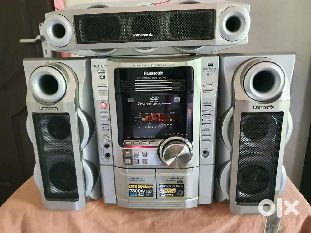 Panasonic 7300 w pmpo music system made in Singapore(sony lg)