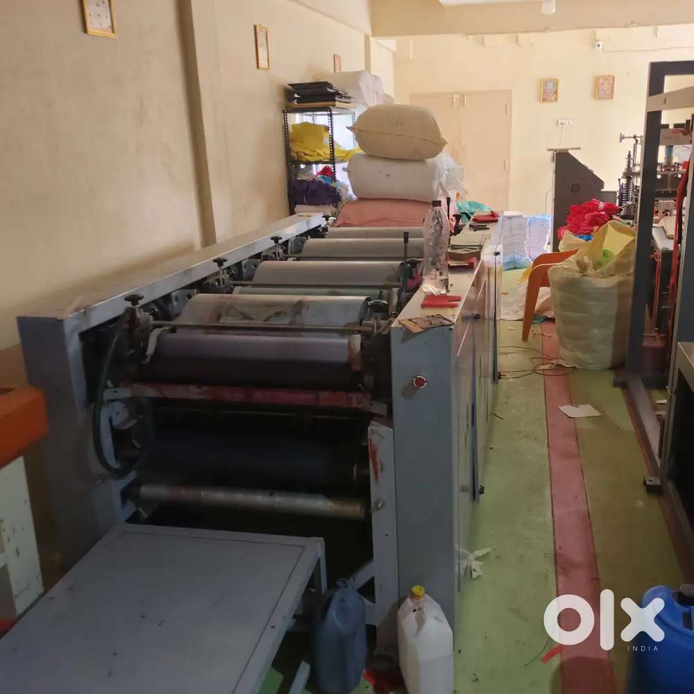 Non woven carry bags making automatic mechine & 4 colour ,printer