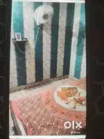 Room for bachelor (service person) with bed fan chair etc