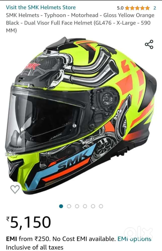 SMK Typhoon helmet M size At lowest price