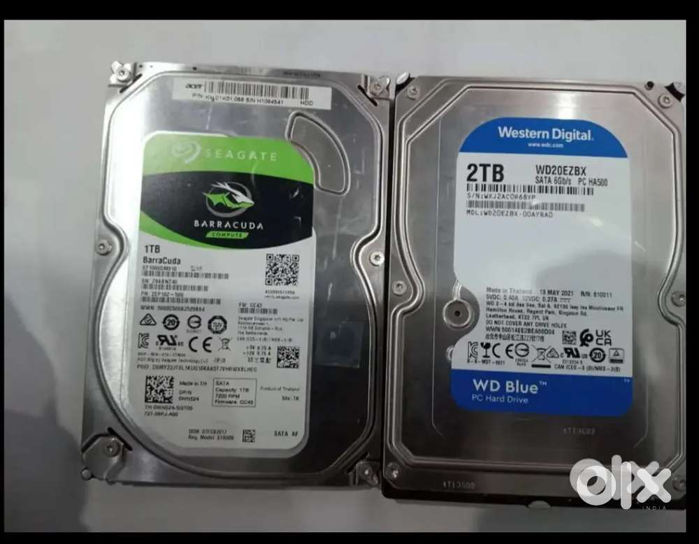 I want to sell my harddrives WD BLUE - 2TB / Seagate Baracuda - 1TB