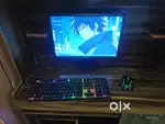 This a gaming Pc with gaming mouse and keyboard both with monitor.