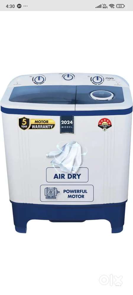 MarQ by Flipkart 7 kg 5 
Star Rating Innowash 
Range Semi Automatic